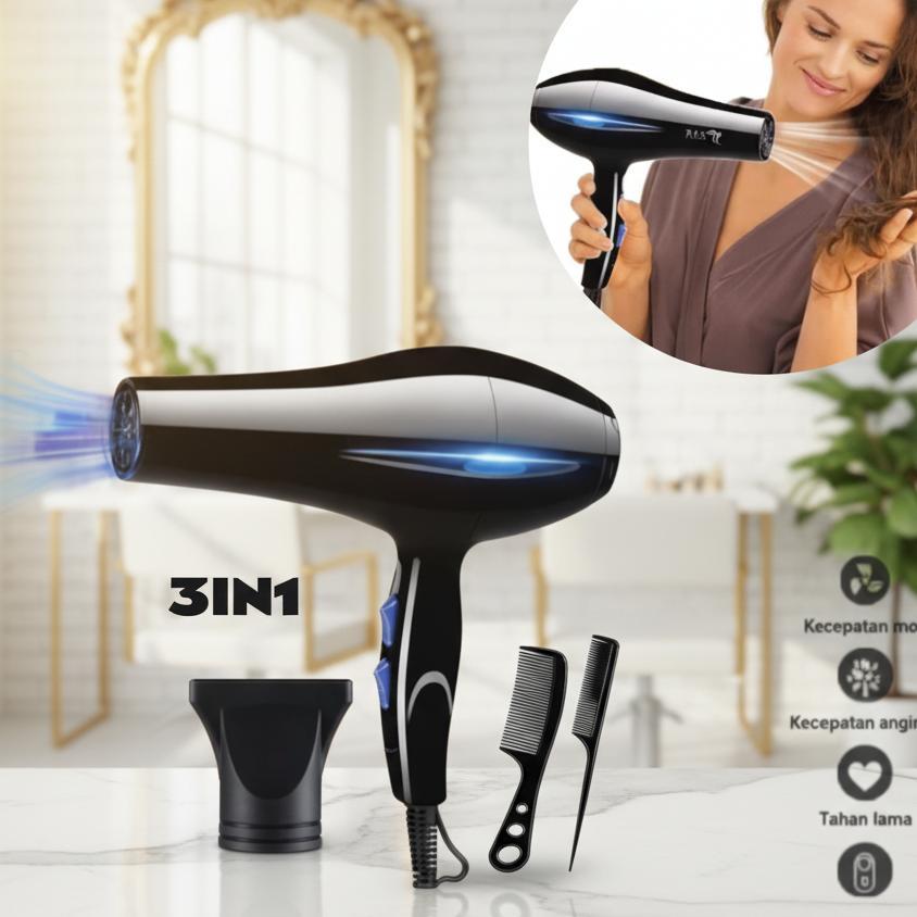 Hair Dryer Professional Salon Pengering Rambut Mini Hair Dryer Low Watt Multi Hair Styler Low Watt P