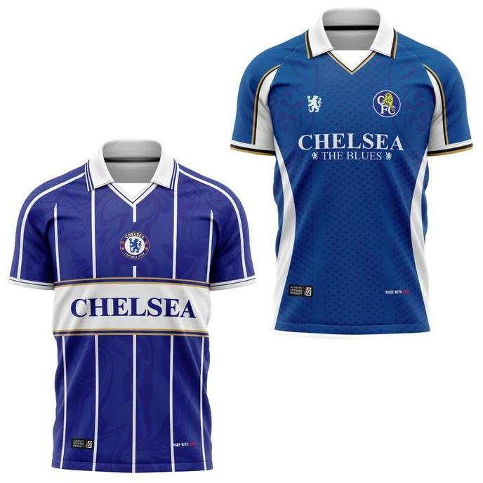 Jersey / Nizesport - Jersey Chelsea Vintage Retro Casual Bahan Dryfit Adem Nyaman Olahraga