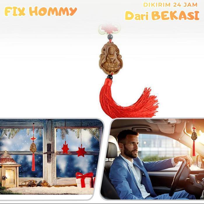 FXMY Gantungan Mobil Buddha Gantungan Dewi Kwan Im Gantungan Kaca Spion Mobil