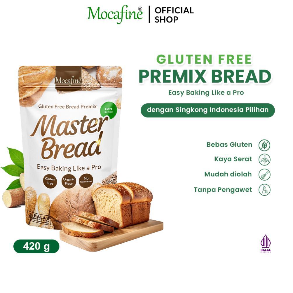 Tersedia Mocafine -  Master Bread Premix Bread Flour Mocafine - Bebas Gluten - 420 Gram Siap Kirim