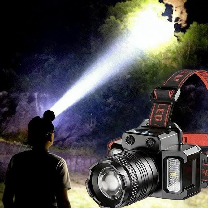 Garansi 10 tahunSenter Kepala Bisa Cas Ulang Sensor Disesuaikan Bisa Mengisi HP Kecerahan Multi Leve