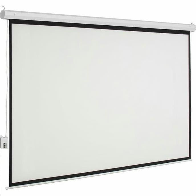 Screen Projector 200 Inch Motorized Layar Proyektor Elektrik Letaec