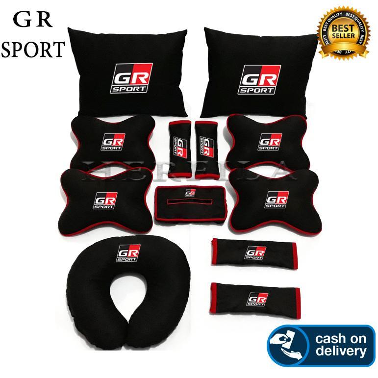 Gr Sport Bantal Aksesoris Interior Mobil Gr  Agya, Raize, Yaris, Avanza, Veloz, Rush, Kijang Innova,