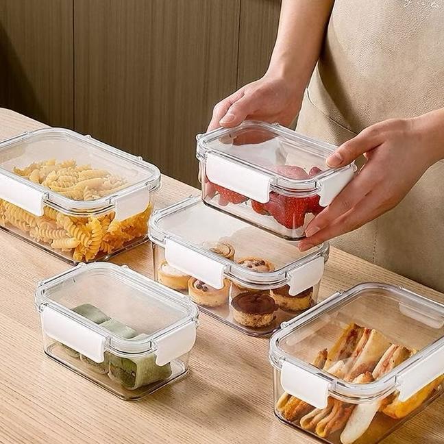 BIG PROMO KONTAINER MAKANAN STACKABLE TEMPAT PENYIMPANAN MAKANAN SERBAGUNA KEDAP UDARA FOOD STORAGE 