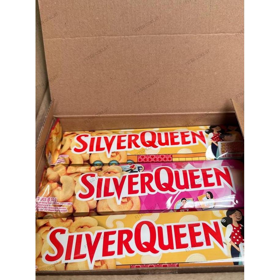 COKLAT SILVERQUEEN BESAR 52GR 9pcs/ COKLAT SILVERQUEEN CASHEW BESAR isi 9pcs