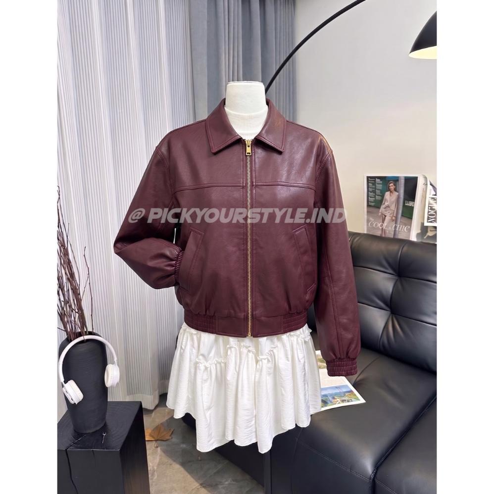 BIG PROMO jaket kulit pria wanita leather jacket bershka jaket kulit bershka jaket leather jaket kul
