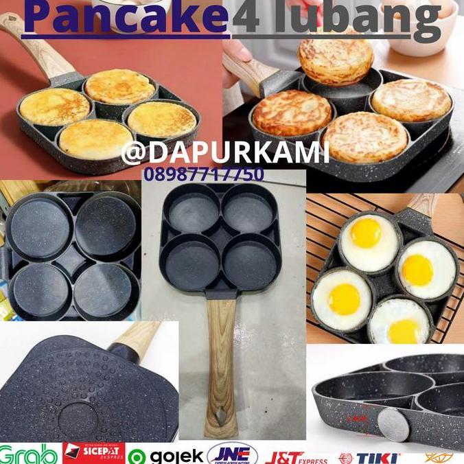 Cetakan Telor Isi 4 Pancake Teflon Martabak Mini