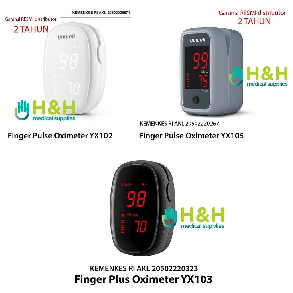 Oxymeter yuwell / oximeter oksigen yuwell / Oksimeter oksigen / alat kesehatan pengukur oksigen / al