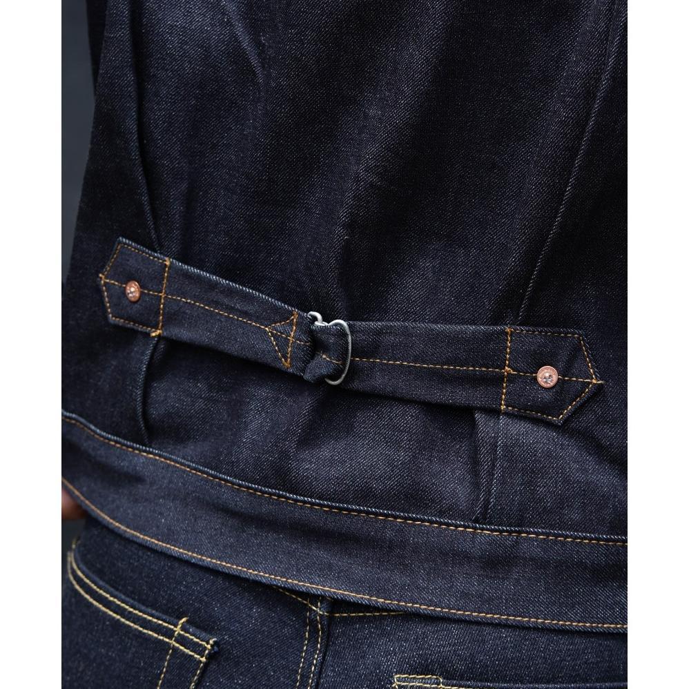 NEW DEALS MIHANE JEANS - JACKET PRIA DENIM - HARDLOOM TYPE I CINCHBACK 14OZ SANFORIZED
