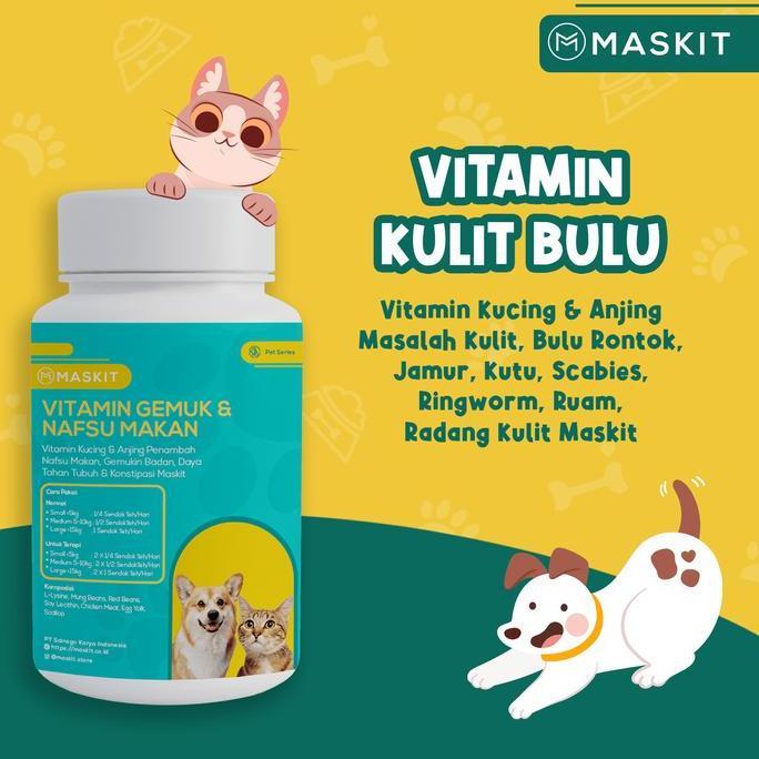 VITAMIN HEWAN KUCING ANJING PENAMBAH NAFSU MAKAN, GEMUKIN BADAN, IMUN