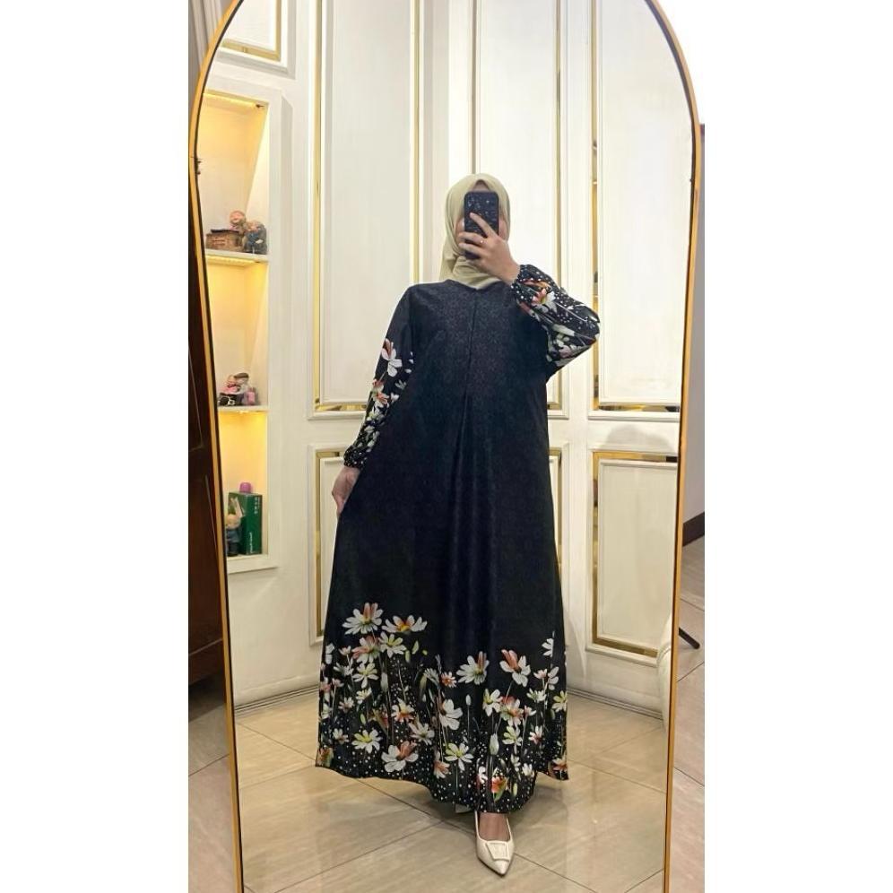 new product paket 100 ribu isi 3 gamis selena premium lengan kerut