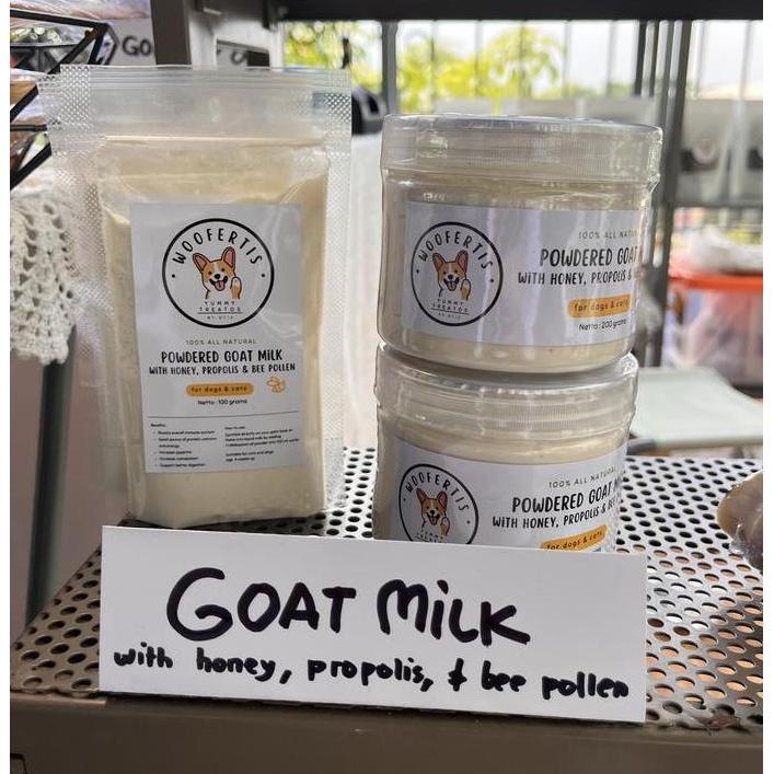 Woofertis Goat Milk Susu Anjing Susu Kucing Susu Kambing Powder Bubuk Anjing Kucing