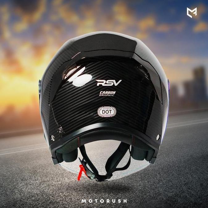 Comet- Rsv Helmet New Windtail Carbon Graphic Helm Rsv New Windtail