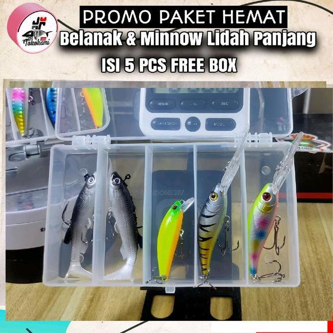 Minnow Lidah panjang Sepaket minnow Sinking belanak
