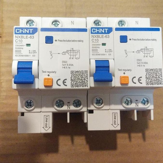RCCB/ELCB NXBLE-32 CHINT 2P 6A/10A/16A/20A/25A (6Ka 30Ma)