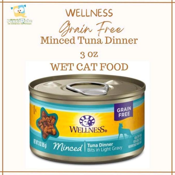 WELLNESS MINCED TUNA DINNER 3OZ - WET CAT FOOD