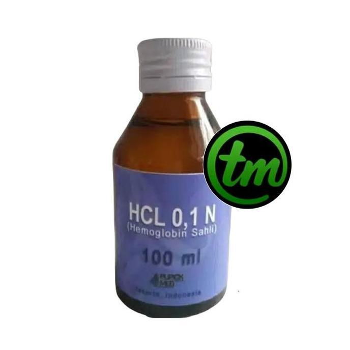 Reagen HCL 0.1 N Pemeriksaan Hemoglobin Hb Sahli 100ml