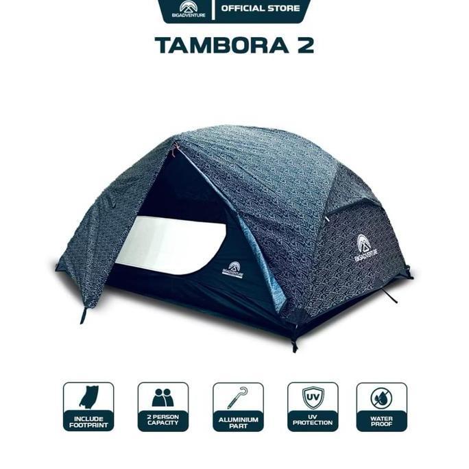 // BIGADVENTURE TAMBORA 2P SERIES - TENDA 2 ORANG - TENDA CAMPING GUNUNG ''