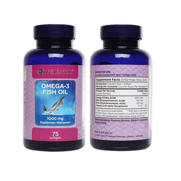 Fit- Wellness Omega 3 Fish Oil 1000 Mg 75 150 375 Softgels