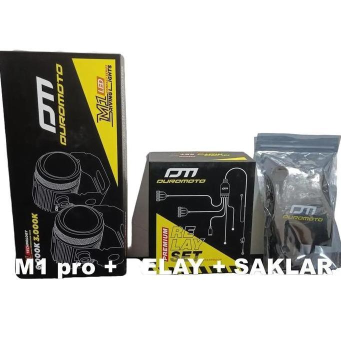 Paket komplit duromoto m1 pro + relay set + saklar duromoto