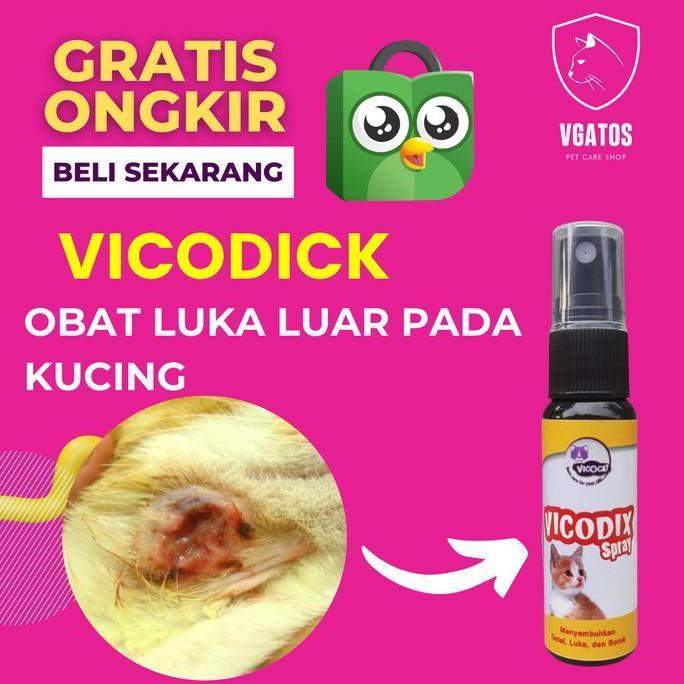 VICODIX SPRAY - OBAT KUCING UNTUK JAMUR GATAL EKSIM