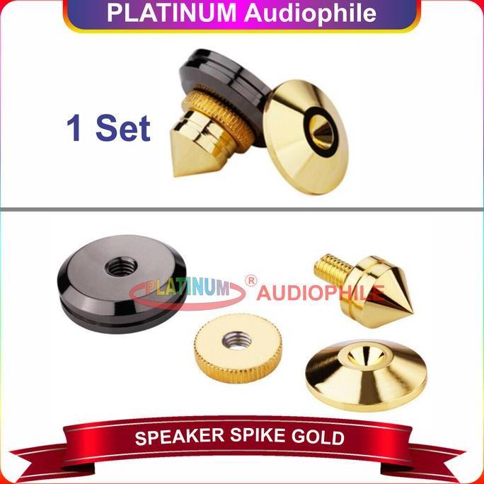Promo Speaker Spike Kaki Box Diy Audio Amplifier Stand Gold Ss2730 Cod