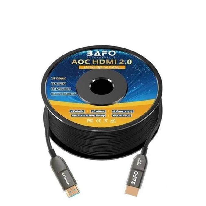 KABEL HDMI BAFO 30 METER FIBER OPTIK BAFO HDMI 30M V2.0 4K 3D MURAH