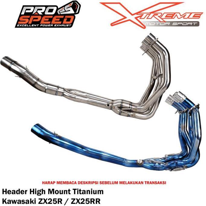 Header / Pipa Knalpot Prospeed Titanium ZX25R ZX25RR ZX 25R 25RR