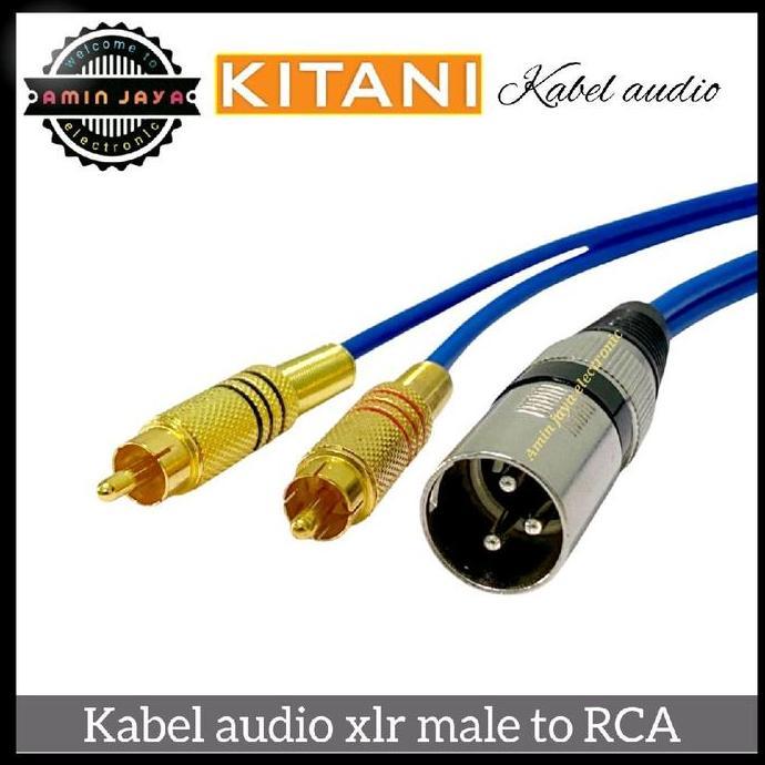 Promo Kabel Xlr Male To Rca / Xlr Male To Dual Rca Cod
