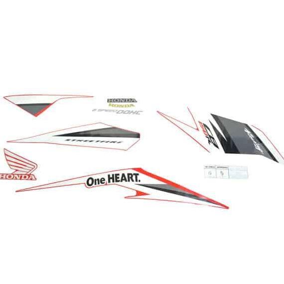 STICKER BODY KANAN (STRIPE SET R) WINNING RED CB150 STREETFIRE K15M ORIGINAL