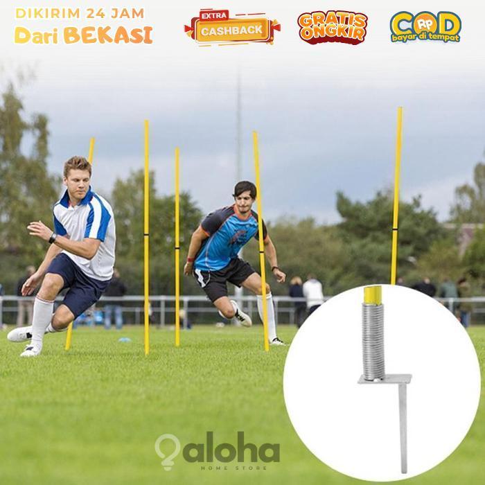 ALHM - Agility Training Pole Set Untuk Melatih Kecepatan Reaksi Dan Kelincahan
