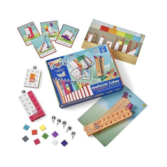 hand2mind Numberblocks MathLink Cubes 11-20 Activity Set, 30 Numberblo