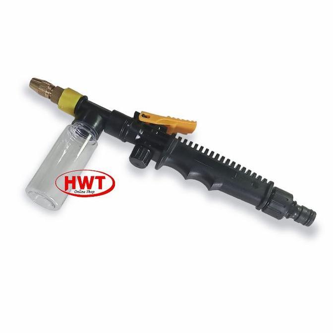 Semprotan Air Cuci Motor Mobil AC Handle Sprayer + Tabung Sabun