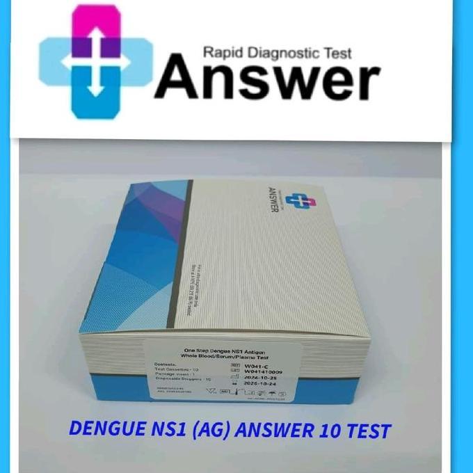 ANSWER Dengue Ns1 Ag / Rapid Test DBD NS1 Whole Blood / Serum / Plasma 10 Test Cassette