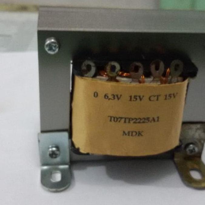 TRAFO KHUSUS 0 - 220 , 1* 0 - 6,3V 1A, 2* 15V CT 15 500MA MD27