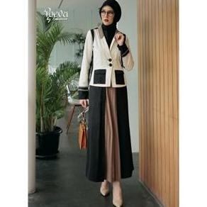 POEVA MIDI COAT Adeline PV-0622001 / Tuneeca Poeva / Midi Coat Kekinian
