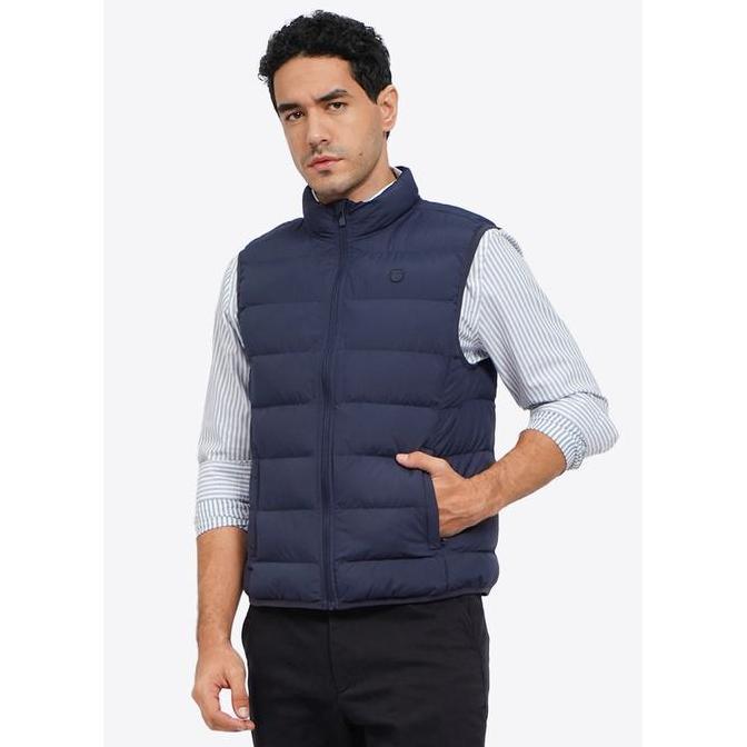 WOOD Water Repellent Quilted Vest 2-VSIOTD225H039 Navy