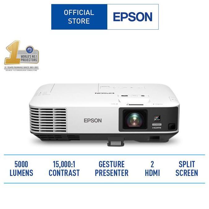EPSON PROJECTOR EB-2155W WXGA 5000 LUMEN 2 HDMI DAN SPLIT SCREEN MURAH