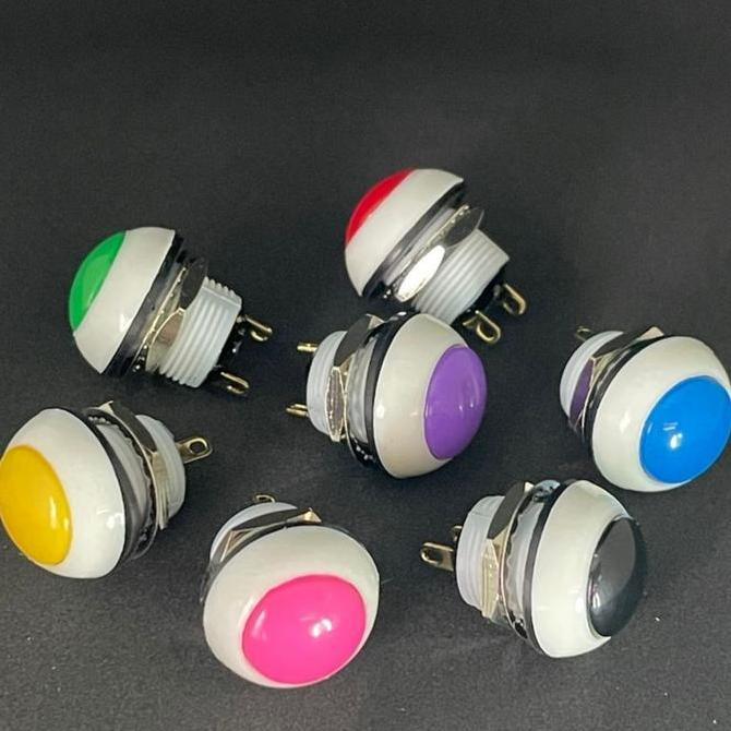 Otto p9 Push Button Body Putih Authentic Clicky Tombol 12mm