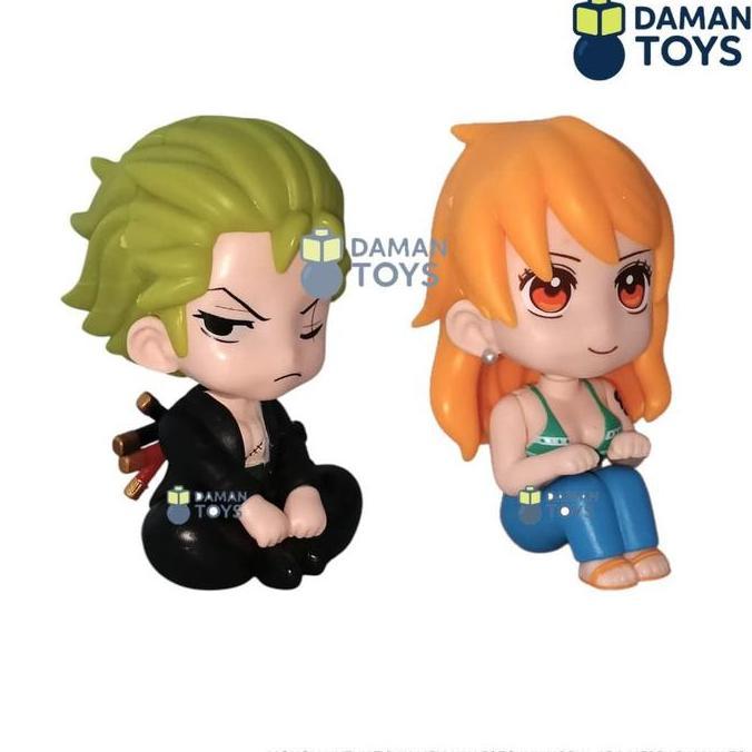 Best Seller Figure set 5 One Piece Sitting Look Up Version - Luffy Nami Zoro Sanji DAMAN TOYS Berkua
