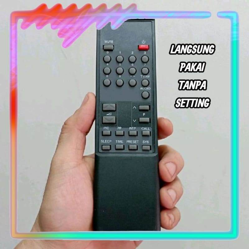 Remot Remote Mesin TV Tabung China Universal Tanpa Setting Advance Multimax Star Mito Siba Wansonik 