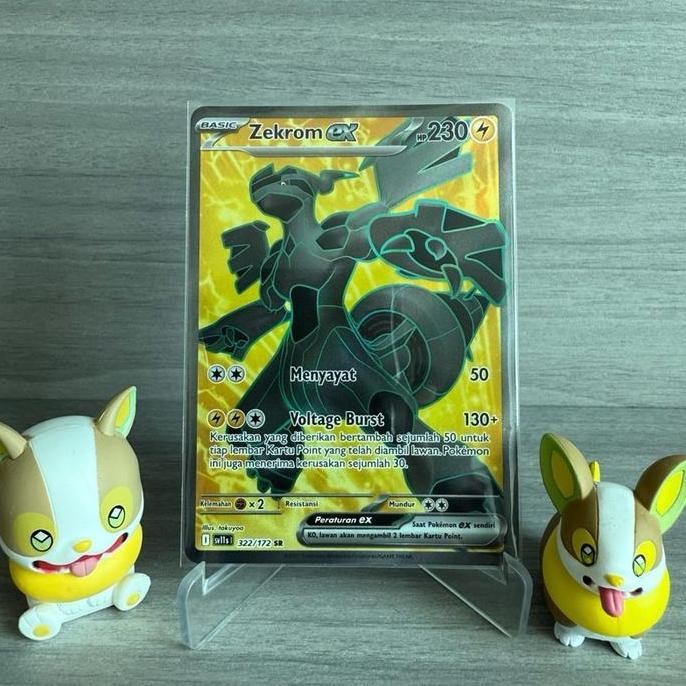 Zekrom ex SR 322/172 - Pokemon Hitam Putih sv11s TCG Indonesia