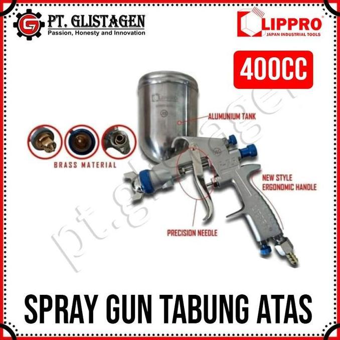 Lippro 9875-G Spray Gun F75G Tabung Atas Speed Gun Spraygun F75 Alat Semprotan Cat F 75