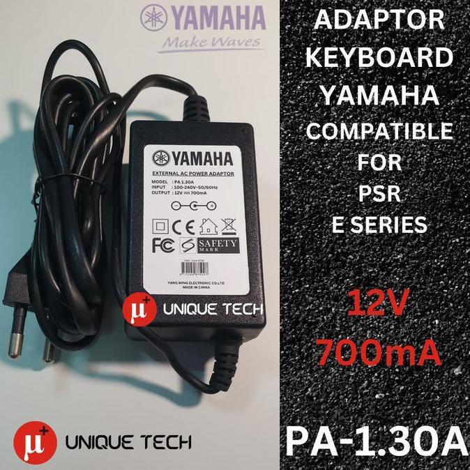 ADAPTOR KEYBOARD YAMAHA PA 1.30A 12V 700MA PSR E 403 E203 E303 E403