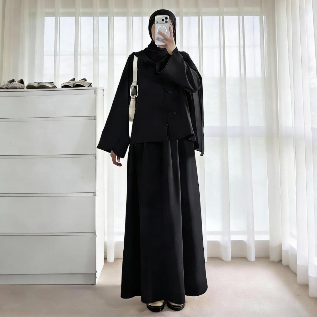 BEST SALE Jhema Oneset Cheongsam Anti UV Baju Muslim Wanita Terbaru