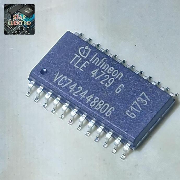 TLE4729G SOP-24 SMD TLE4729 TLE 4729 4729G IC 2-PHASE STEPPER DC MOTOR DRIVER CHIP ECU CAR INFINEON 
