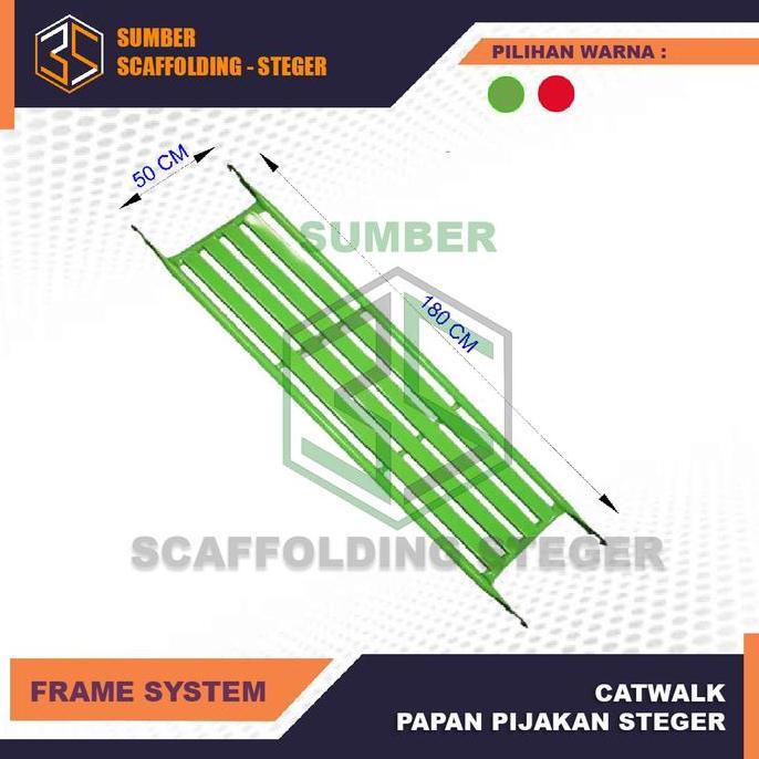 CATWALK TATAKAN SCAFFOLDING STEGER Besi Hitam