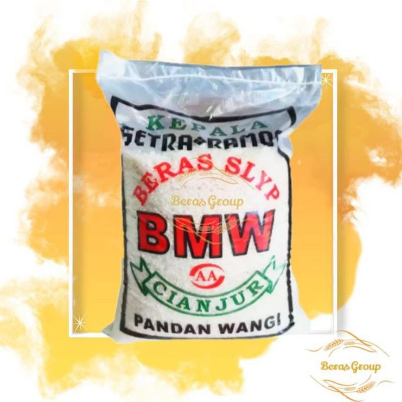 Terlarisstok Beras Cianjur Cap Bmw 5Kg - Beras Bmw 5Kg