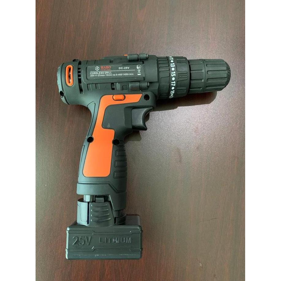 Promo Baterai Bor Cordless 25Volt Khusus Untuk Bor Merek HABO Diskon