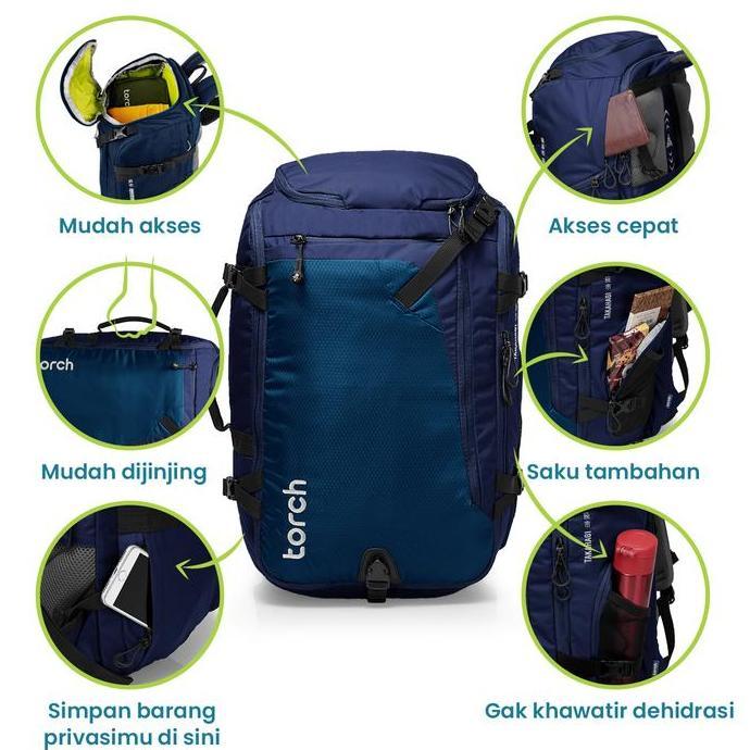 Borsa- Torch Ransel Punggung Travelling - Travel Backpack Takahagi 40 L